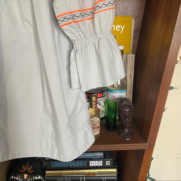 Free People Fleur Du Jour Light Blue Embroidered Dress size small - Picture 9 of 11